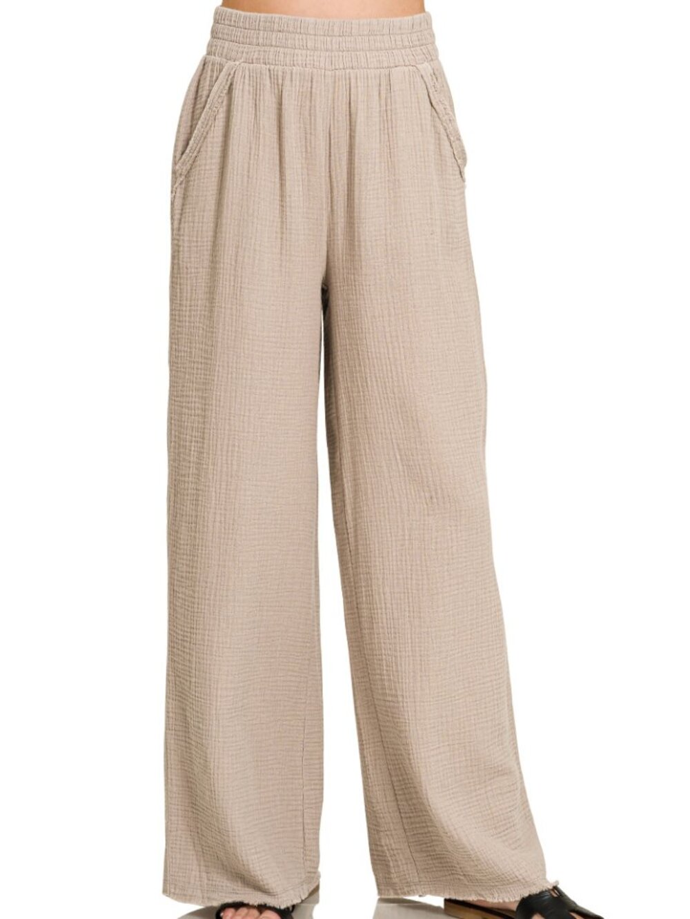Double Gauze Lounge Pants in Ash Mocha